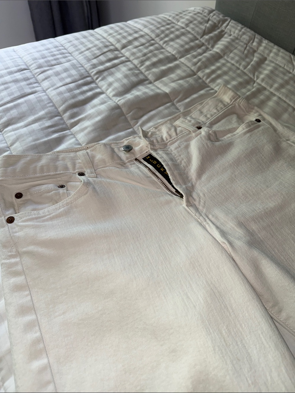 Lucky Brand White Boot Cut Jeans